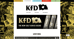 Desktop Screenshot of kfdskateboards.com