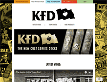 Tablet Screenshot of kfdskateboards.com